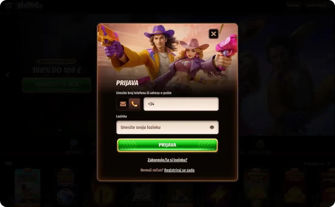 westace casino prijava telefon